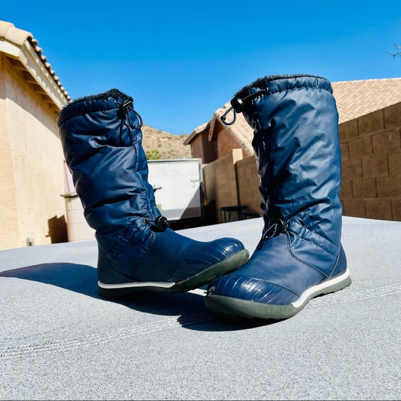 NWOT Nautica Amistead blue warm faux fur winter boots - Picture 8 of 10